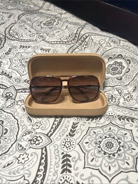 Chloe Brown Tinted Sunglasses with Case